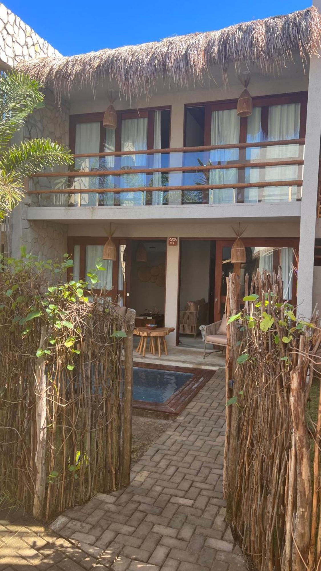 Casa De Luxo Na Praia Do Patacho - Cond. Azulu, Casa 04 Villa ปอร์โต เด เปดราส ภายนอก รูปภาพ