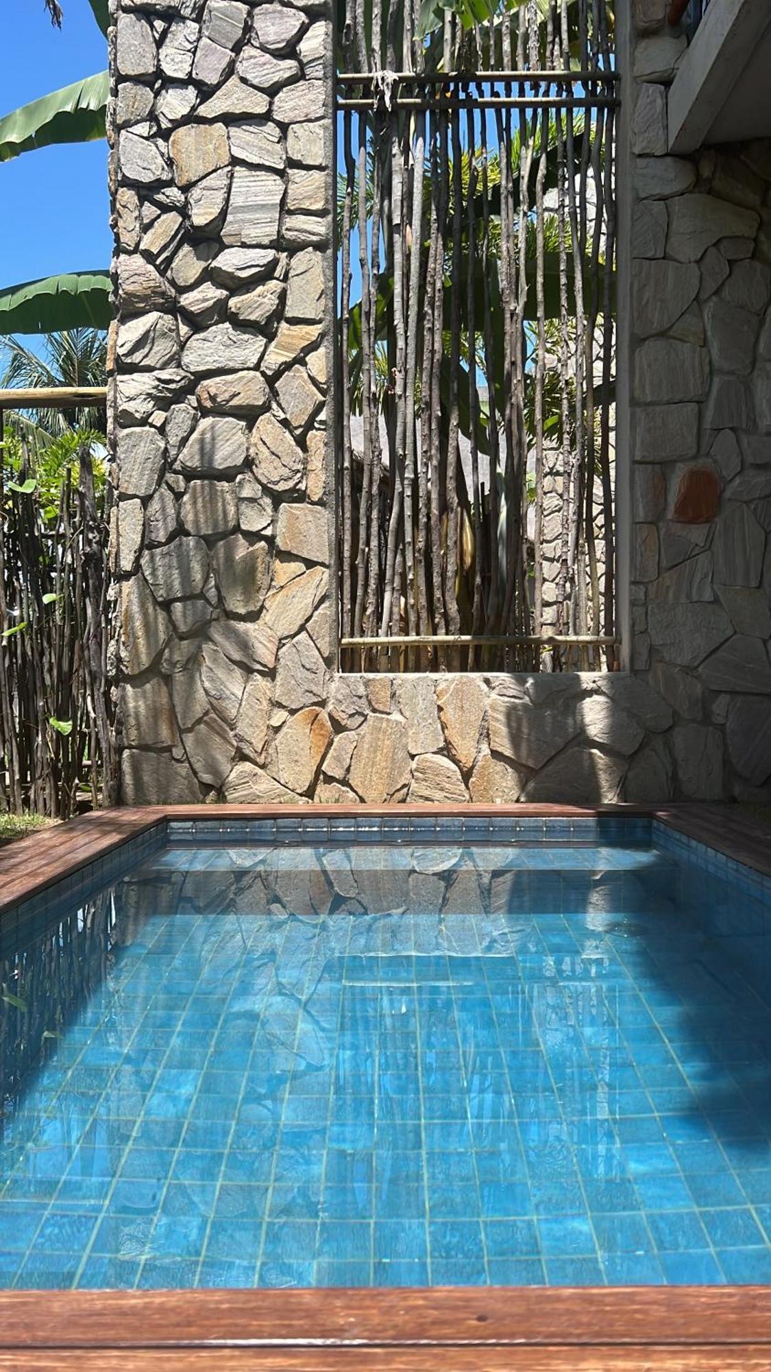 Casa De Luxo Na Praia Do Patacho - Cond. Azulu, Casa 04 Villa ปอร์โต เด เปดราส ภายนอก รูปภาพ