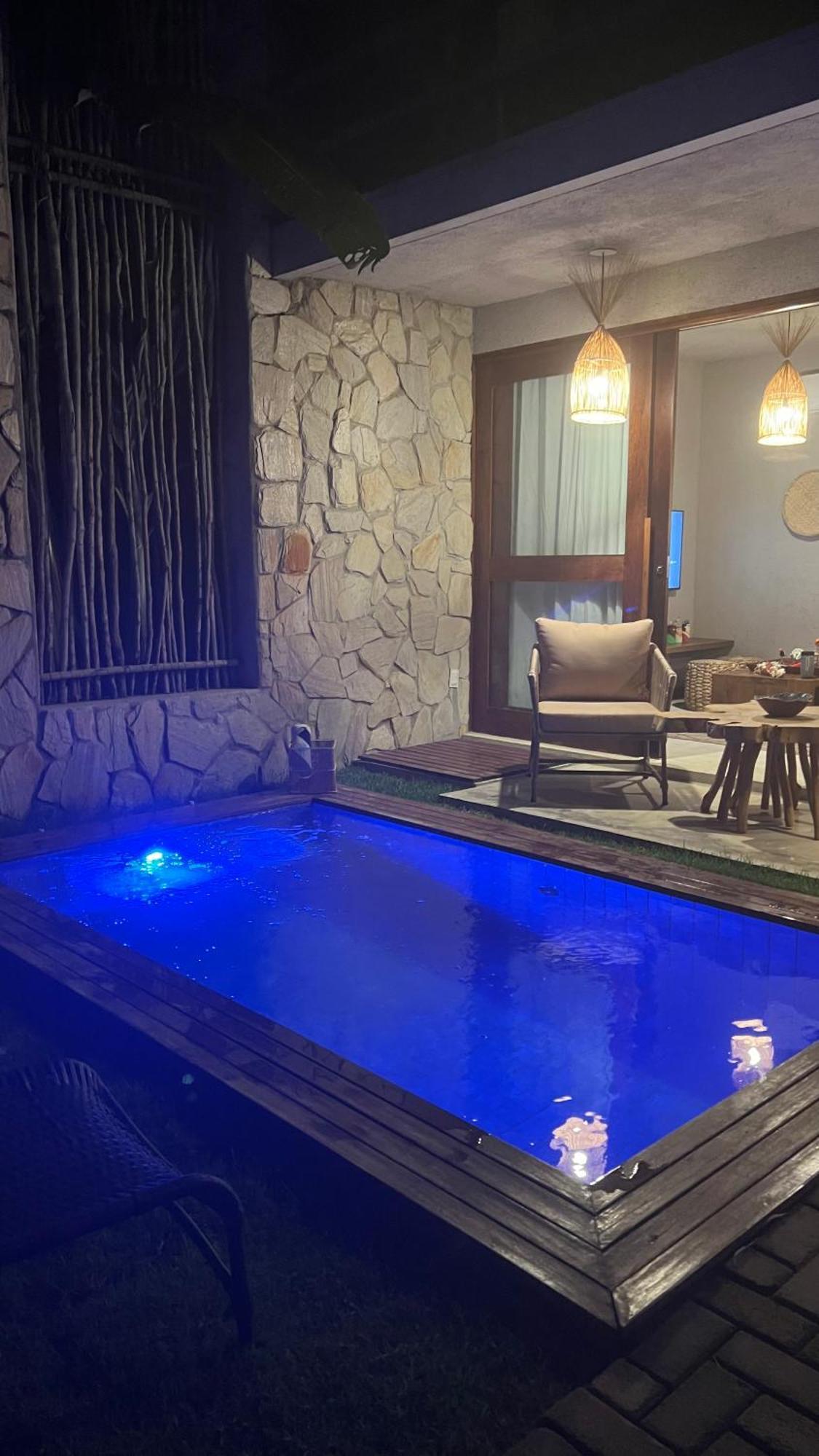 Casa De Luxo Na Praia Do Patacho - Cond. Azulu, Casa 04 Villa ปอร์โต เด เปดราส ภายนอก รูปภาพ