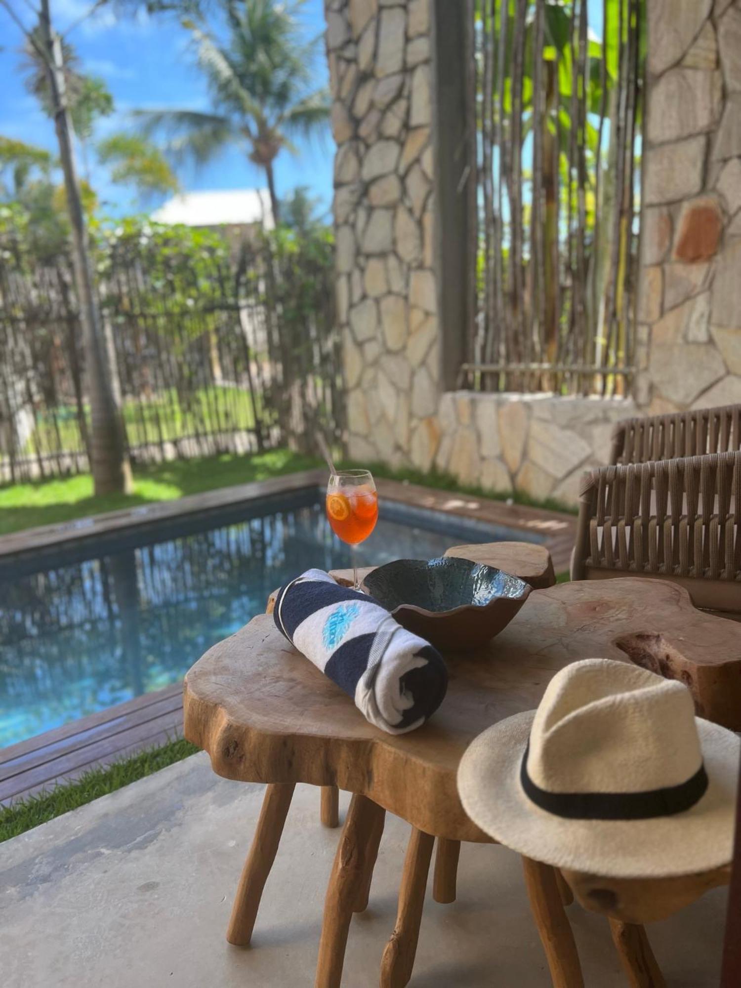 Casa De Luxo Na Praia Do Patacho - Cond. Azulu, Casa 04 Villa ปอร์โต เด เปดราส ภายนอก รูปภาพ